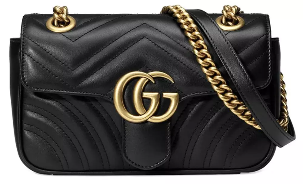 Элегантная стеганая кожаная сумка через плечо с шевронным узором Gucci, черный
Элегантная стеганая кожаная сумка через плечо с шевронным узором Gucci, черный