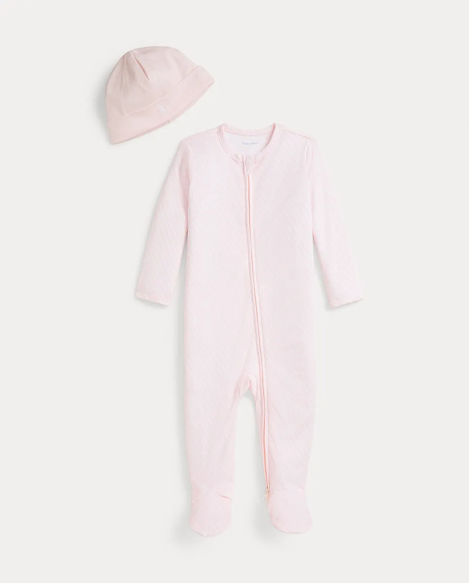 Подарочный набор для девочки из двух частей из хлопка Polo Ralph Lauren, розовый
Подарочный набор для девочки из двух частей из хлопка Polo Ralph Lauren, розовый