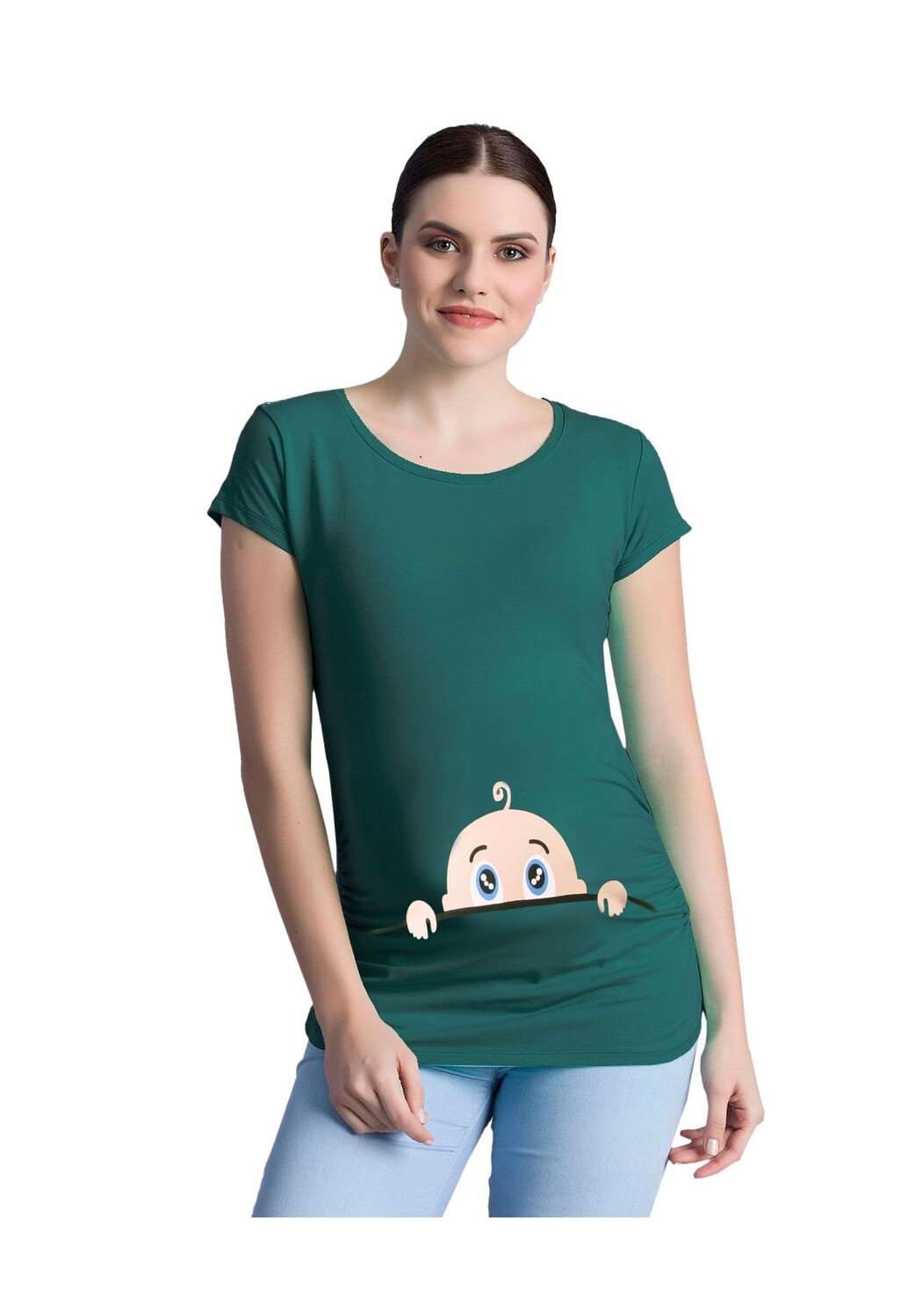 Рубашка для беременных с мотивом «Любопытный малыш» M.M.C., темно-зеленый
Рубашка для беременных с мотивом «Любопытный малыш» M.M.C., темно-зеленый