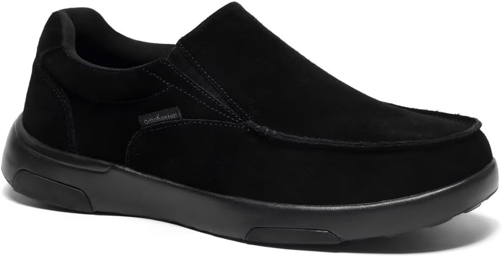 Мужские ортопедические слипоны OrthoComfoot с поддержкой свода стопы: замшевые туфли-слипоны для плоскостопия, удобная противоскользящая обувь для снятия боли в стопах и пятках, черный
Мужские ортопедические слипоны OrthoComfoot с поддержкой свода стопы: замшевые туфли-слипоны для плоскостопия, удобная противоскользящая обувь для снятия боли в стопах и пятках, черный