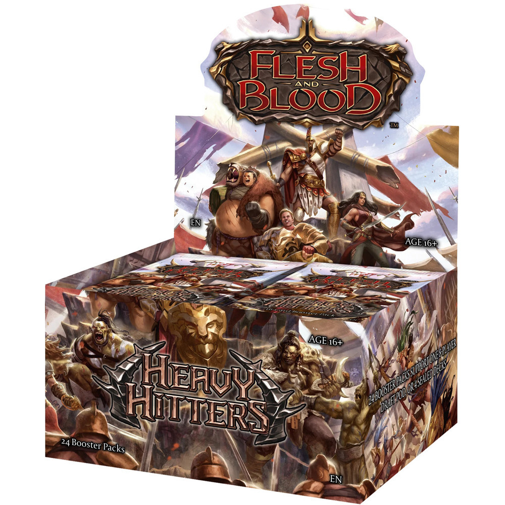Карточная игра Legend Story Studios Flesh & Blood TCG: Heavy Hitters - Booster Box (24)
Карточная игра Legend Story Studios Flesh & Blood TCG: Heavy Hitters - Booster Box (24)