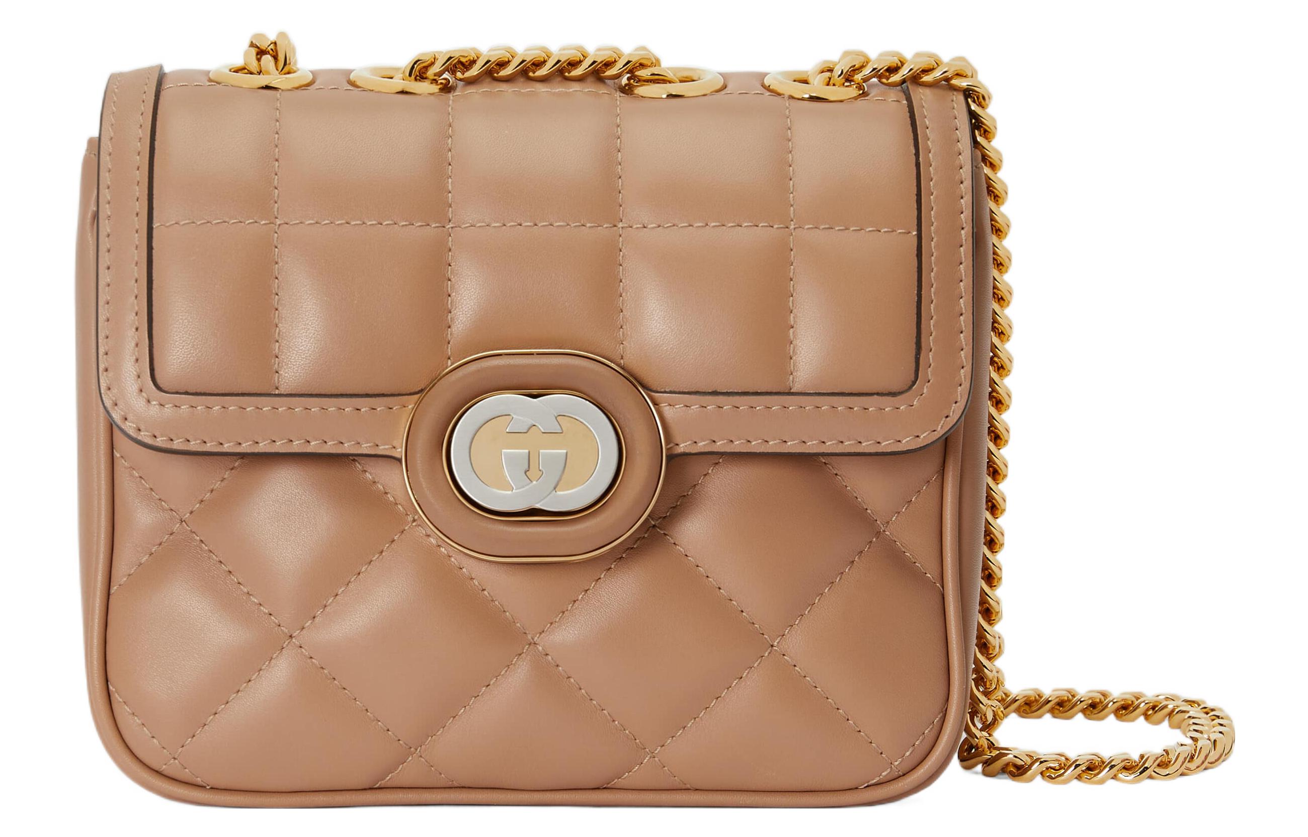 Gucci Кожаная портативная сумка через плечо, женская, розово-бежевая
Gucci Кожаная портативная сумка через плечо, женская, розово-бежевая