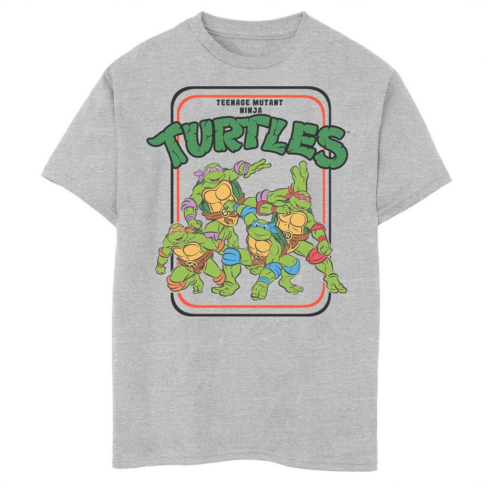 Винтажная футболка с рисунком «Черепашки-ниндзя» Nickelodeon для мальчиков 8–20 лет, групповая фотография, мультфильм, цвет Athletic Heather
Винтажная футболка с рисунком «Черепашки-ниндзя» Nickelodeon для мальчиков 8–20 лет, групповая фотография, мультфильм, цвет Athletic Heather