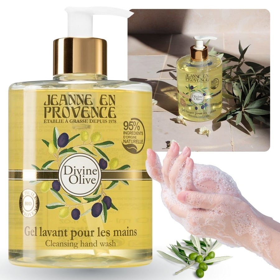 Jeanne en Provence - Divine Olive Нежное жидкое мыло для рук 1 л 
Jeanne en Provence - Divine Olive Нежное жидкое мыло для рук 1 л