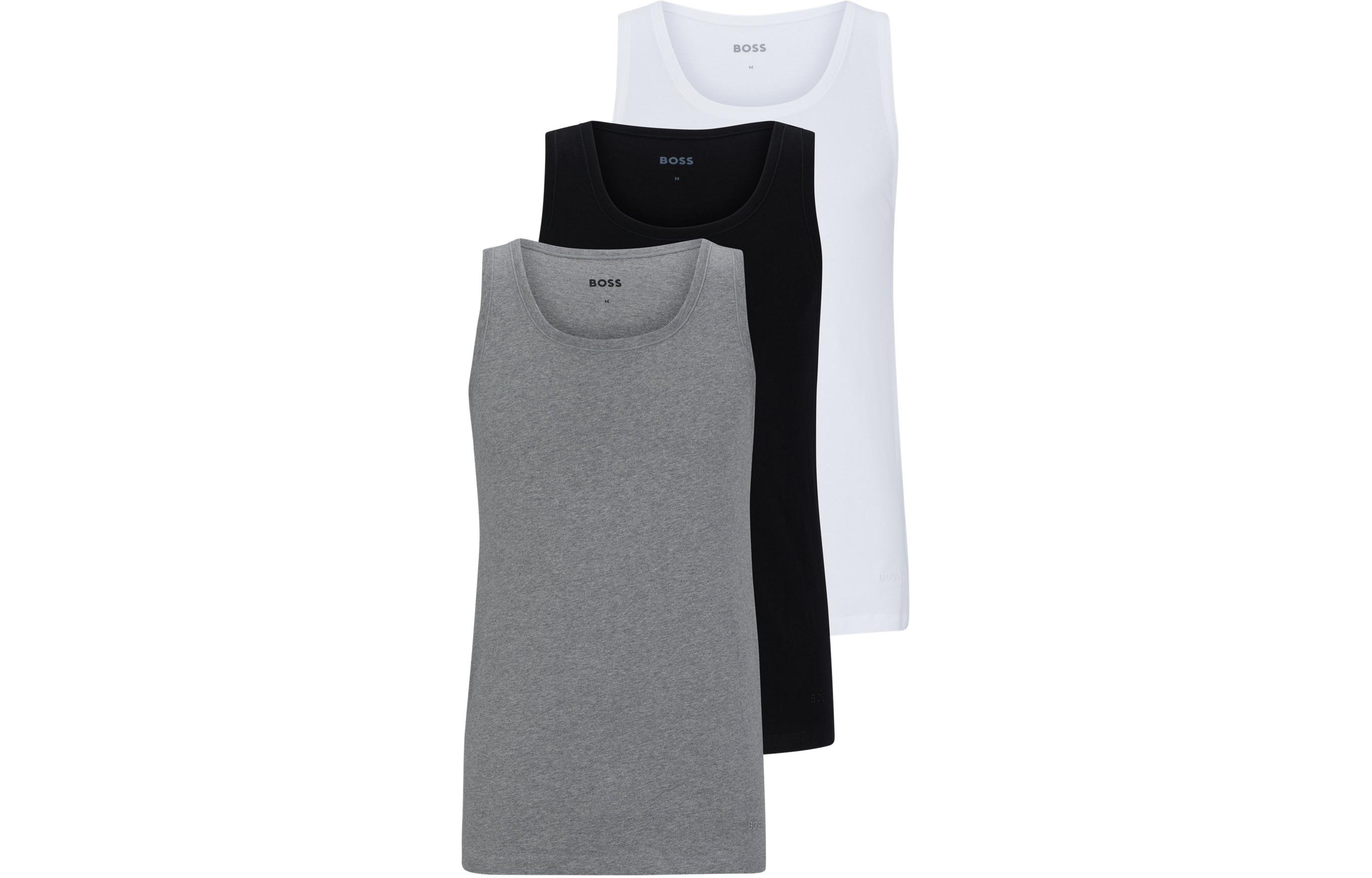 Тройной набор хлопковых майков с вышитыми логотипами для мужчин SS24 HUGO BOSS
Тройной набор хлопковых майков с вышитыми логотипами для мужчин SS24 HUGO BOSS