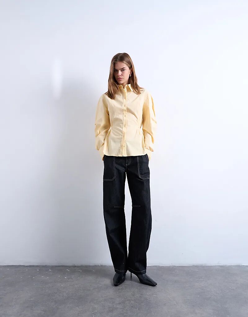 Джинсы Topshop Utility с карманами и бочкообразным кроем, черного цвета
Джинсы Topshop Utility с карманами и бочкообразным кроем, черного цвета