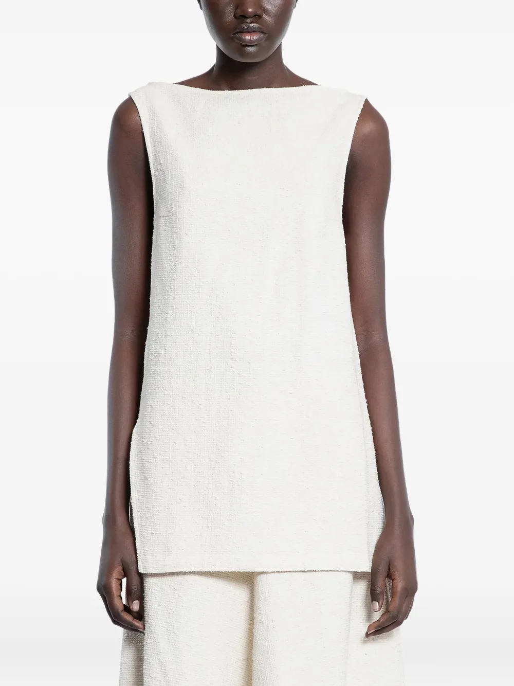 Топ с вырезом-лодочкой Studio Nicholson, нейтральный
Топ с вырезом-лодочкой Studio Nicholson, нейтральный