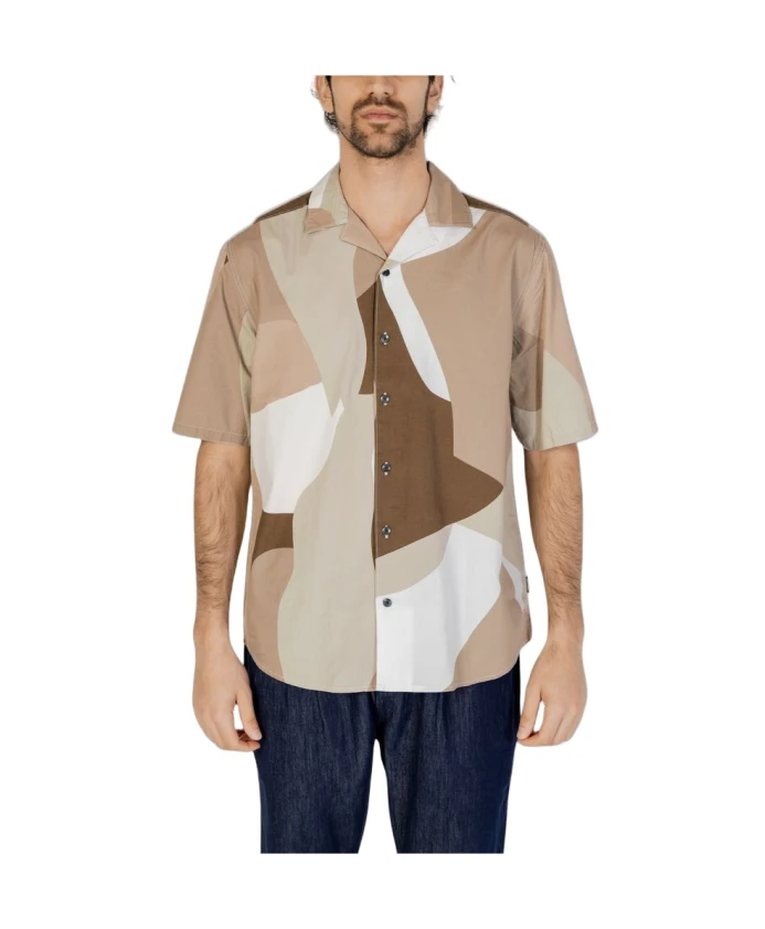 Коричневая хлопковая рубашка с короткими рукавами Only & Sons, мультиколор
Коричневая хлопковая рубашка с короткими рукавами Only & Sons, мультиколор