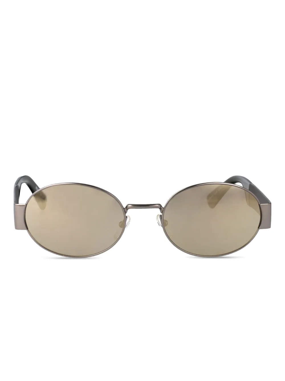 Солнцезащитные очки в овальной оправе Moschino, серебяный 
Солнцезащитные очки в овальной оправе Moschino, серебяный