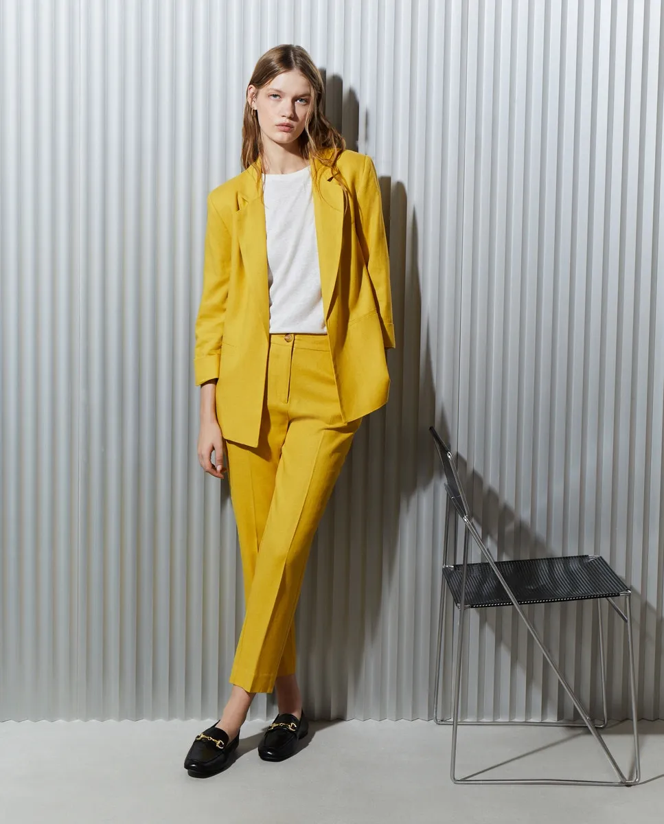 Женские льняные брюки с французским карманом Easy Wear, горчичный
Женские льняные брюки с французским карманом Easy Wear, горчичный