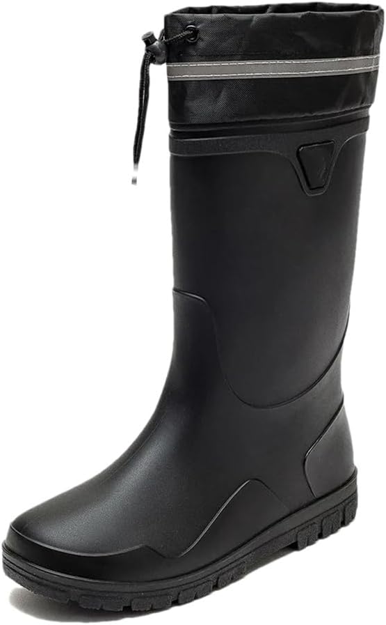 Мужские высокие дождевые сапоги Wjnvfioo Fashion, водонепроницаемые защитные сапоги однотонного цвета, мужские резиновые сапоги, черный
Мужские высокие дождевые сапоги Wjnvfioo Fashion, водонепроницаемые защитные сапоги однотонного цвета, мужские резиновые сапоги, черный