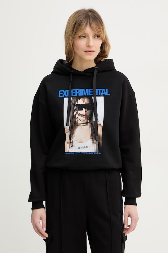 Хлопковая толстовка Patrizia Pepe, черный
Хлопковая толстовка Patrizia Pepe, черный