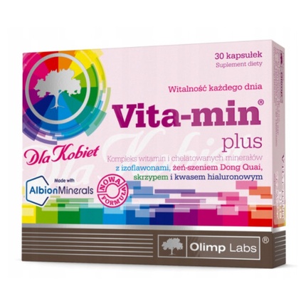 Vita-Min Plus для женщин с гиалуроновой кислотой Olimp
Vita-Min Plus для женщин с гиалуроновой кислотой Olimp