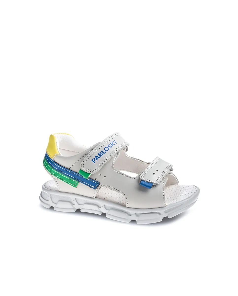 Детские сандалии из кожи на липучке Pablosky, серый
Детские сандалии из кожи на липучке Pablosky, серый