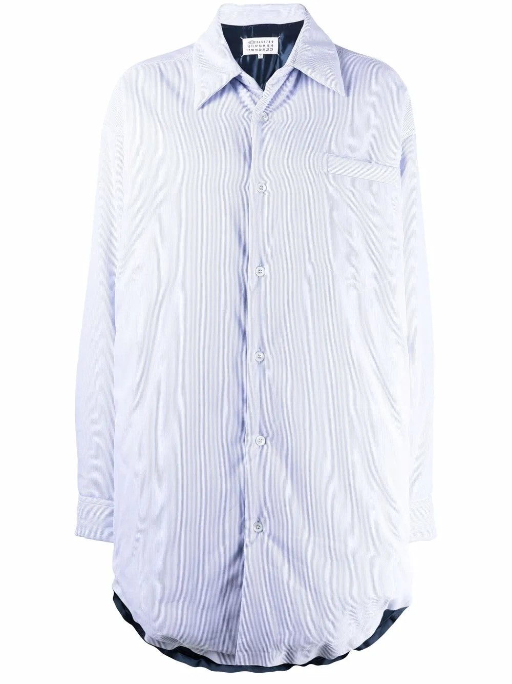 Куртка-рубашка оверсайз Maison Margiela, синий
Куртка-рубашка оверсайз Maison Margiela, синий