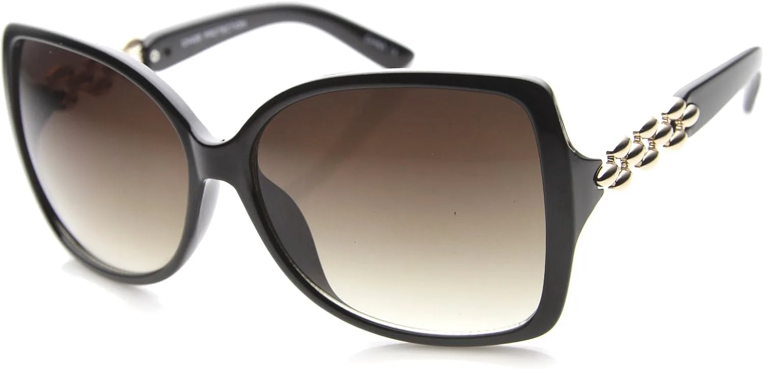 Женские солнцезащитные очки zeroUV с увеличенными металлическими дужками и градиентными линзами в форме бабочки, ширина линз 62 мм, Black-gold / Lavender
Женские солнцезащитные очки zeroUV с увеличенными металлическими дужками и градиентными линзами в форме бабочки, ширина линз 62 мм, Black-gold / Lavender