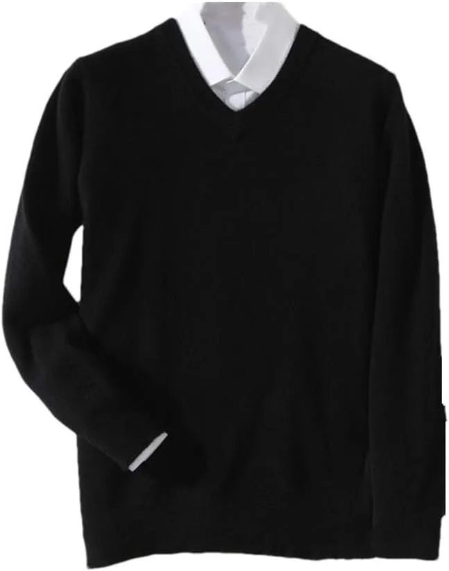 Мужской кашемировый свитер с V-образным вырезом Suvoiier
Мужской кашемировый свитер с V-образным вырезом Suvoiier