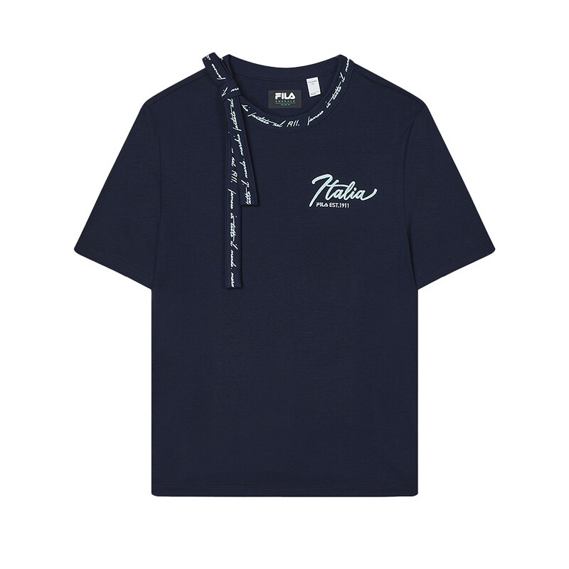 Футболка женская плотная чернильно-синяя Fila
Футболка женская плотная чернильно-синяя Fila