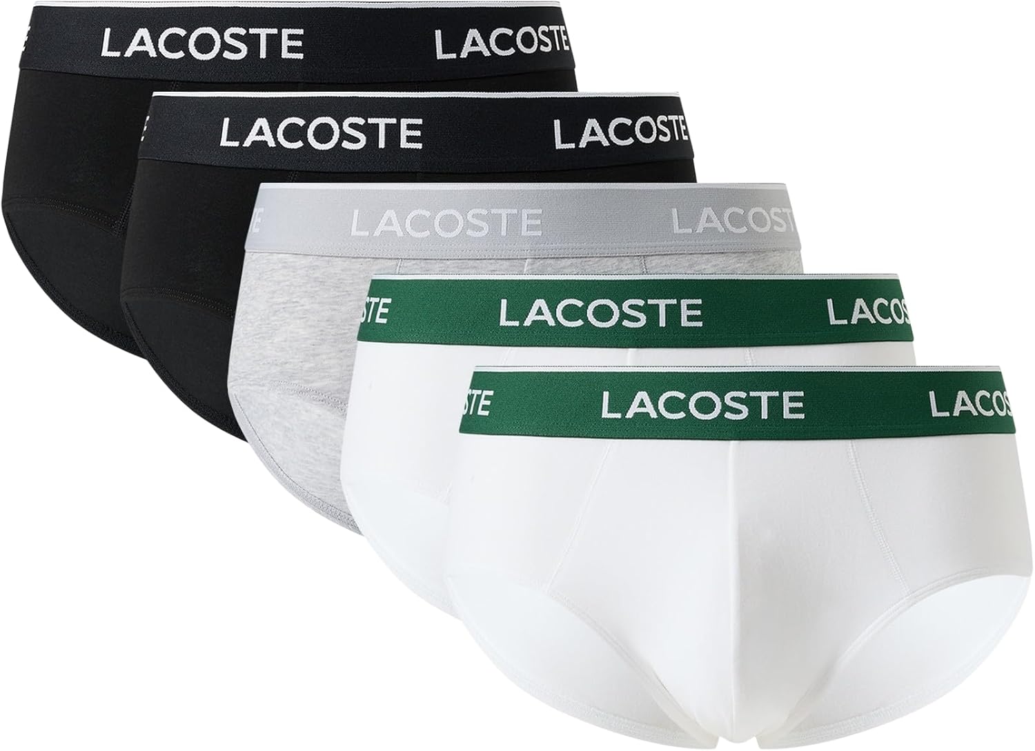 Lacoste мужские хлопковые эластичные трусы Essentials, 5 штук (Amazon Exclusives), Black/White/Silver Chine
Lacoste мужские хлопковые эластичные трусы Essentials, 5 штук (Amazon Exclusives), Black/White/Silver Chine