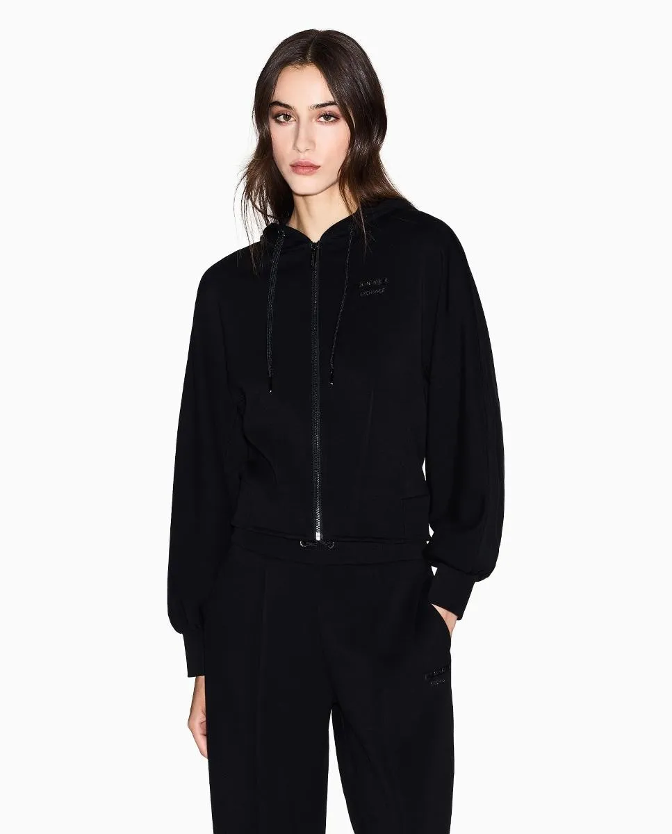 Женская толстовка с капюшоном и молнией Armani Exchange, черный
Женская толстовка с капюшоном и молнией Armani Exchange, черный