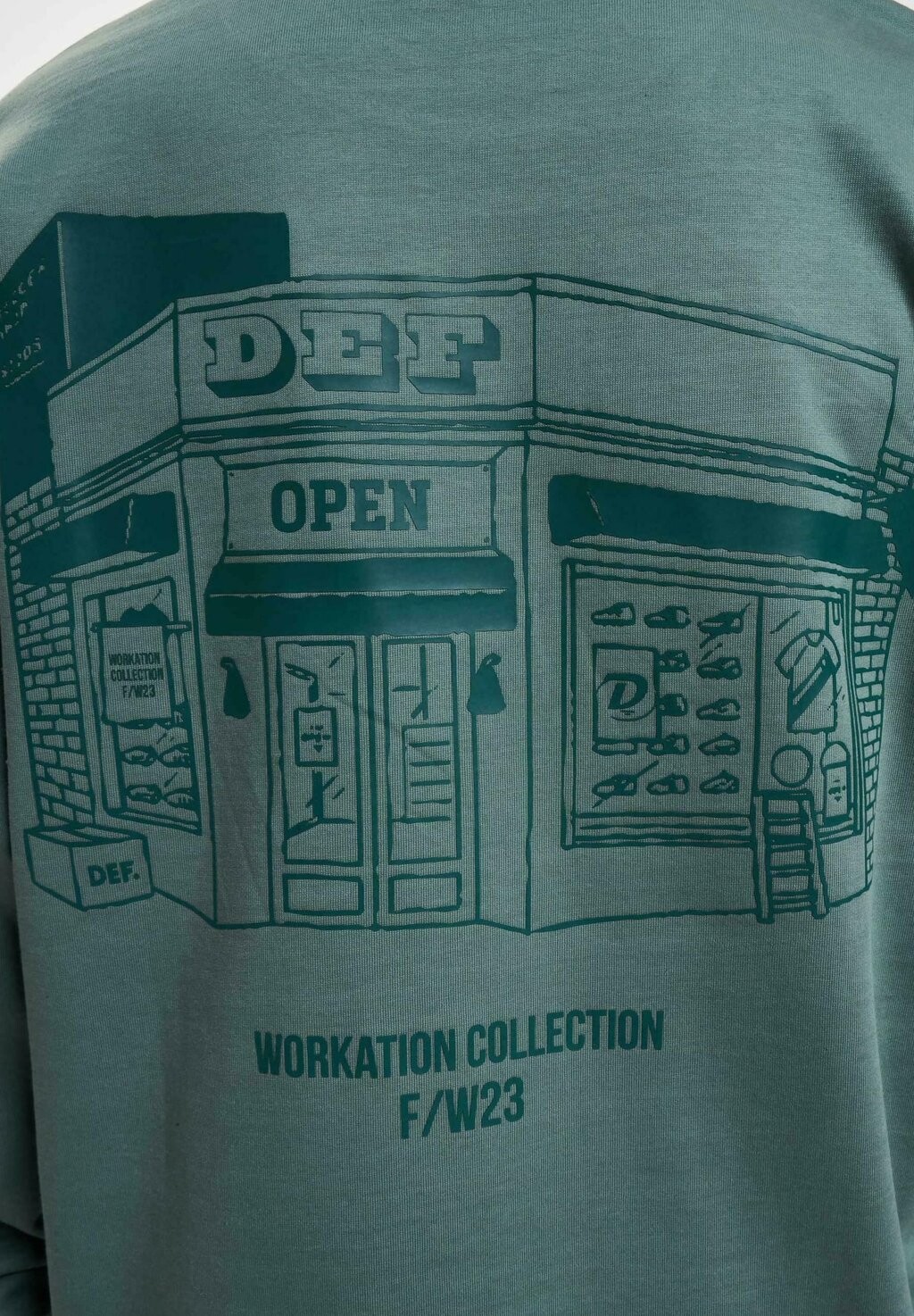 Топ с длинными рукавами OPEN DEF, зеленый
Топ с длинными рукавами OPEN DEF, зеленый