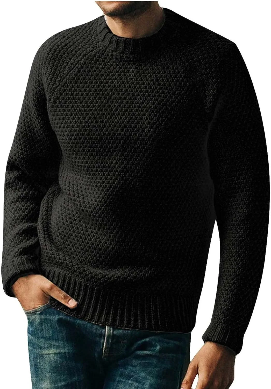 Мужской свитер с косой вязкой, классический свободный крой, длинный рукав, легкий и дышащий QUNPIU
Мужской свитер с косой вязкой, классический свободный крой, длинный рукав, легкий и дышащий QUNPIU