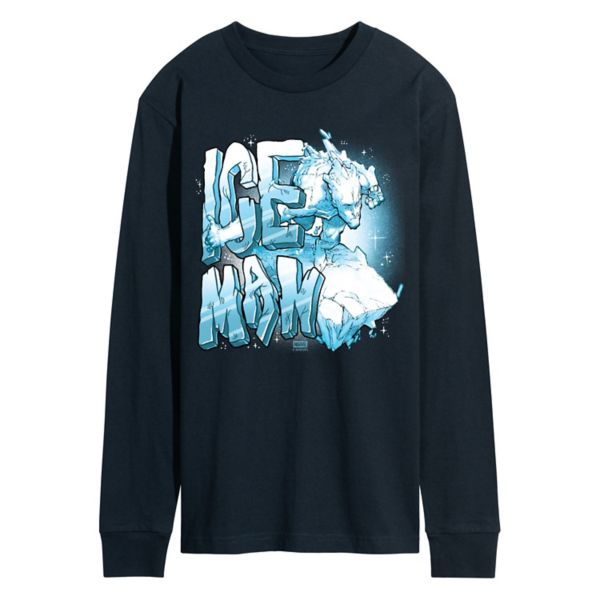 Мужская футболка с длинным рукавом и портретом Ледяного человека из X-Men Marvel, синий
Мужская футболка с длинным рукавом и портретом Ледяного человека из X-Men Marvel, синий