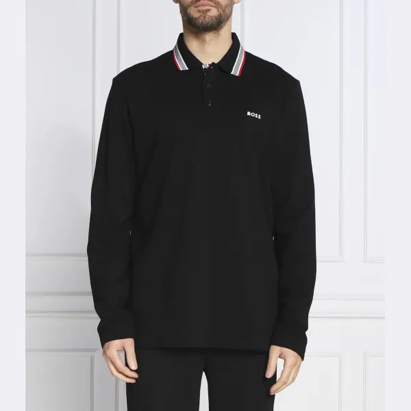 Рубашка поло стандартного кроя со складками Boss, черный
Рубашка поло стандартного кроя со складками Boss, черный