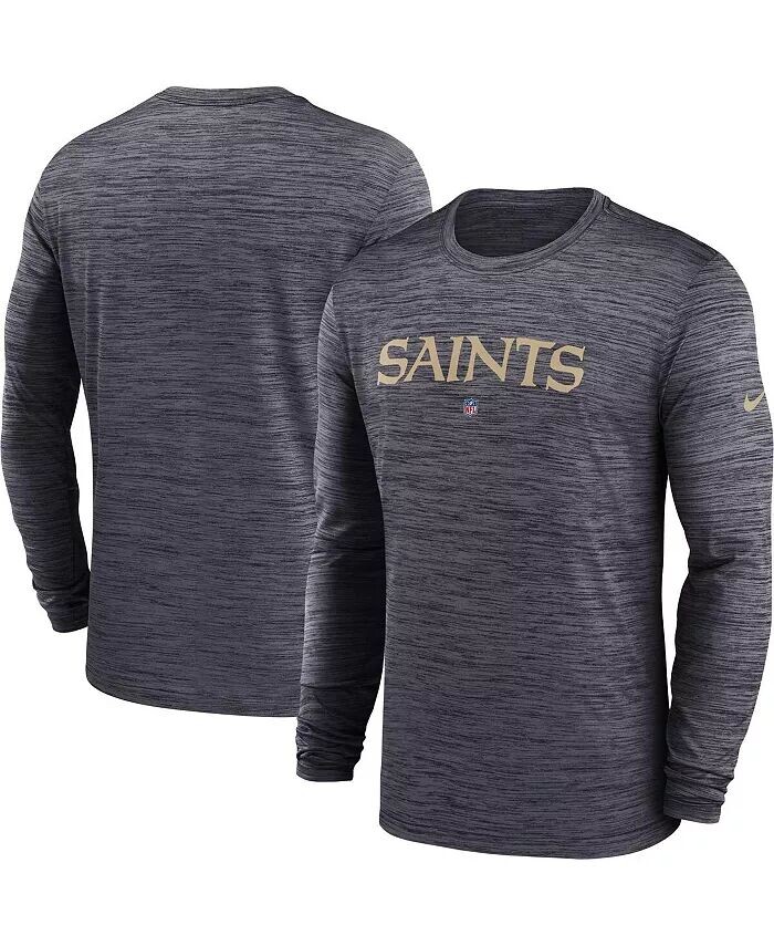 Мужская черная футболка New Orleans Saints Sideline Team Velocity Performance с длинным рукавом Nike
Мужская черная футболка New Orleans Saints Sideline Team Velocity Performance с длинным рукавом Nike