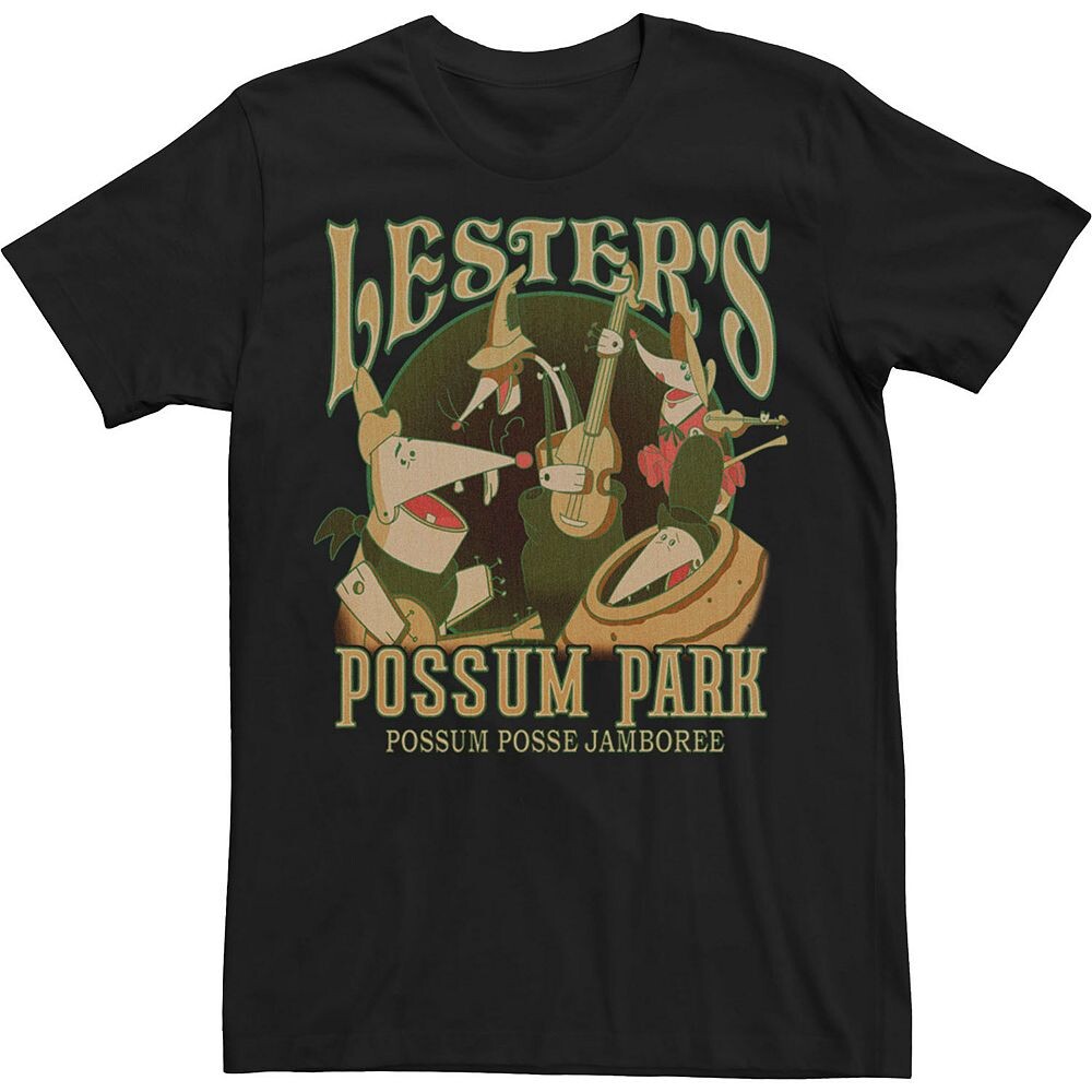 Мужская футболка Disney's A Goofy Movie Lester's Possum Park Licensed Character, черный
Мужская футболка Disney's A Goofy Movie Lester's Possum Park Licensed Character, черный