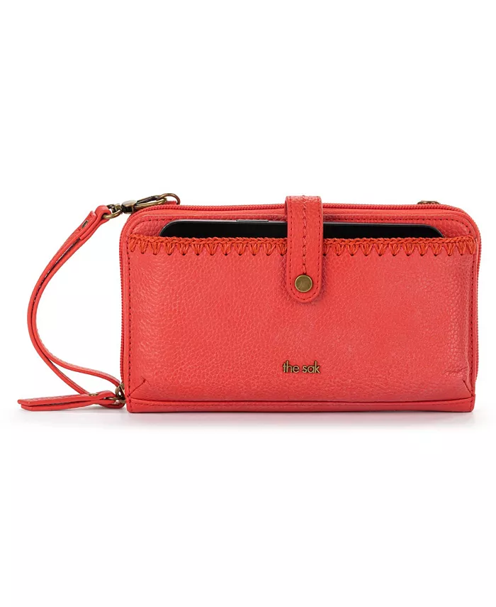 Женская кожаная сумка Iris через плечо с регулируемым ремнем The Sak, красный 
Женская кожаная сумка Iris через плечо с регулируемым ремнем The Sak, красный