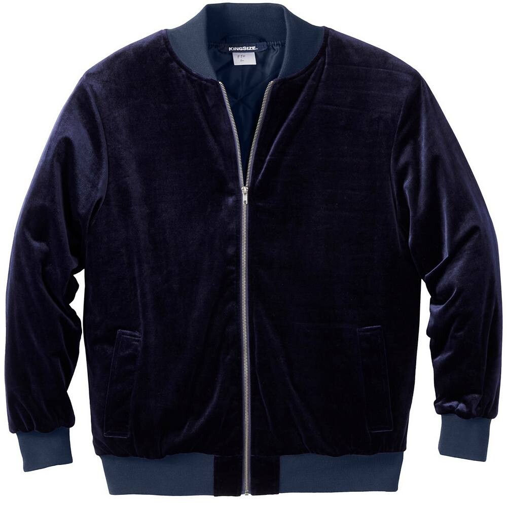 Мужской велюровый бомбер с молнией и большой высотой Kingsize KingSize, темно-синий
Мужской велюровый бомбер с молнией и большой высотой Kingsize KingSize, темно-синий