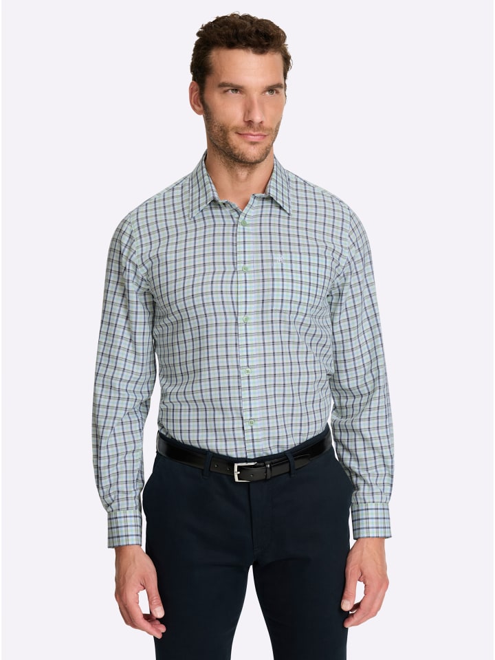 Рубашка с длинными рукавами в темно-синей и клетчатой ткани WITT WEIDEN
Рубашка с длинными рукавами в темно-синей и клетчатой ткани WITT WEIDEN