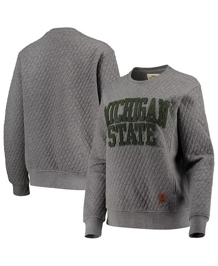 Женский стеганый пуловер Heather Charcoal Michigan State Spartans Moose Pressbox
Женский стеганый пуловер Heather Charcoal Michigan State Spartans Moose Pressbox