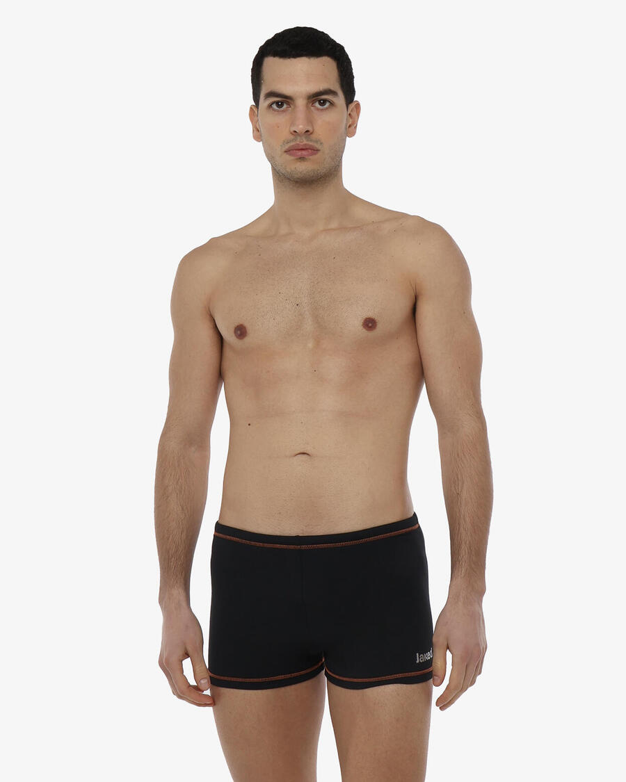 JAKED Синтетические плавки черного и оранжевого цвета для мужчин
JAKED Синтетические плавки черного и оранжевого цвета для мужчин