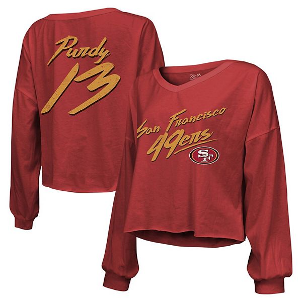 Женская футболка San Francisco 49ers с именем и номером Brock Purdy Majestic Threads
Женская футболка San Francisco 49ers с именем и номером Brock Purdy Majestic Threads