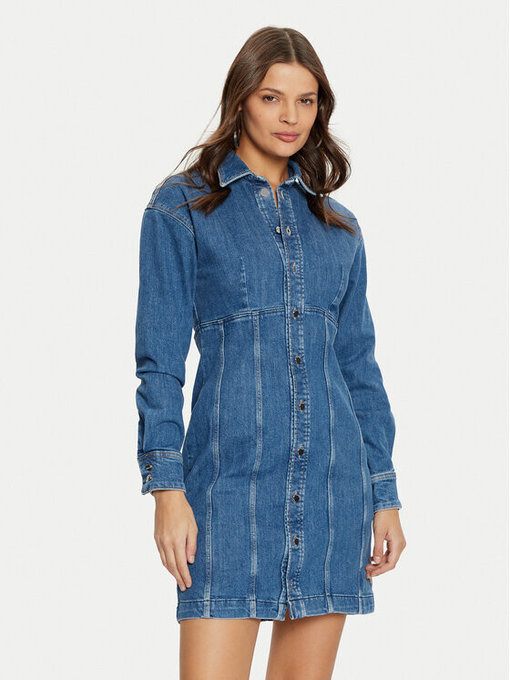 Джинсовое платье стандартного кроя Guess, синий 
Джинсовое платье стандартного кроя Guess, синий