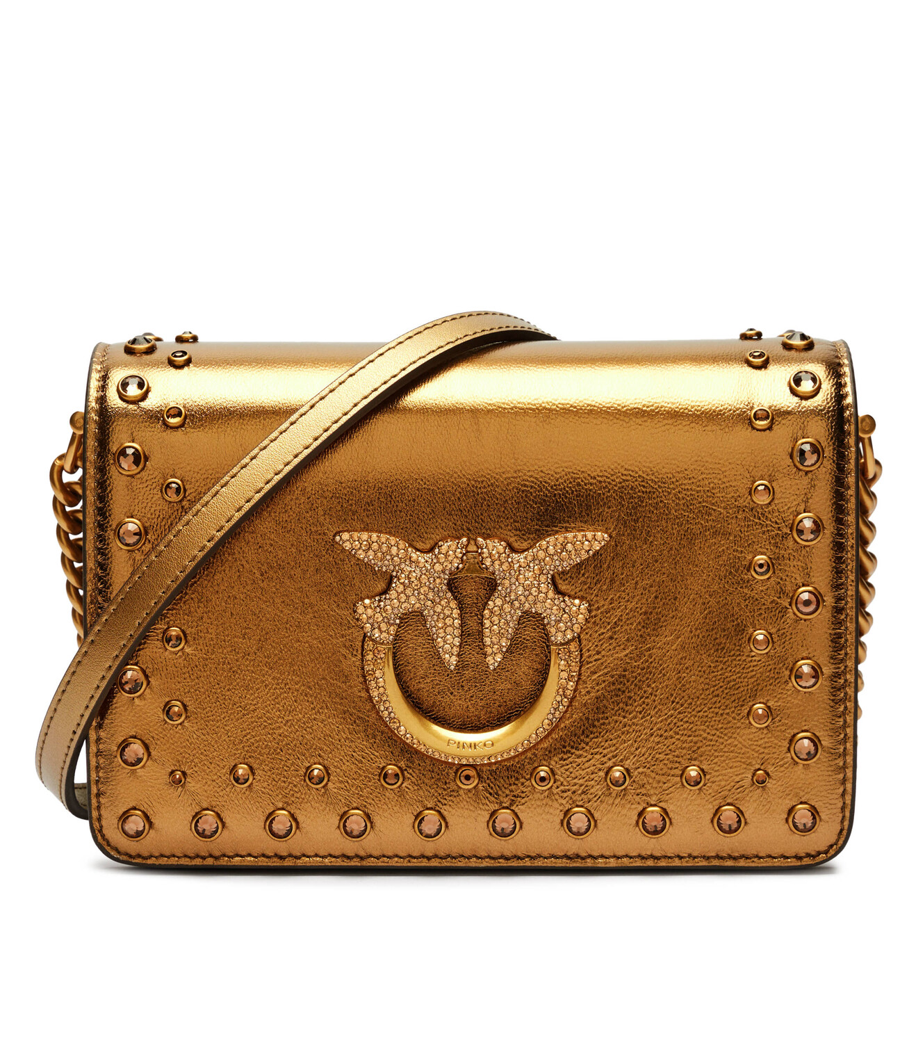 Сумка через плечо Pinko messenger LOVE CLICK MINI, золотой 
Сумка через плечо Pinko messenger LOVE CLICK MINI, золотой