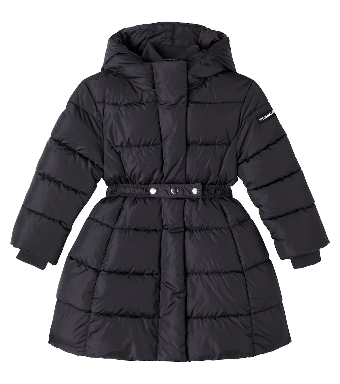 Приталенное пальто с ремнём Monnalisa, черный
Приталенное пальто с ремнём Monnalisa, черный