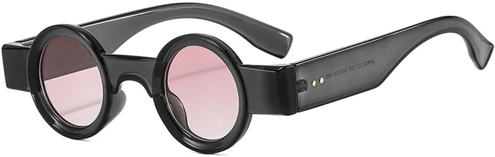 Ретро маленькие круглые женские панк-солнцезащитные очки UV400 с прозрачными линзами цвета океана, модные мужские солнцезащитные очки с заклепками TKKTLLT, Gray Pink Gradient
Ретро маленькие круглые женские панк-солнцезащитные очки UV400 с прозрачными линзами цвета океана, модные мужские солнцезащитные очки с заклепками TKKTLLT, Gray Pink Gradient