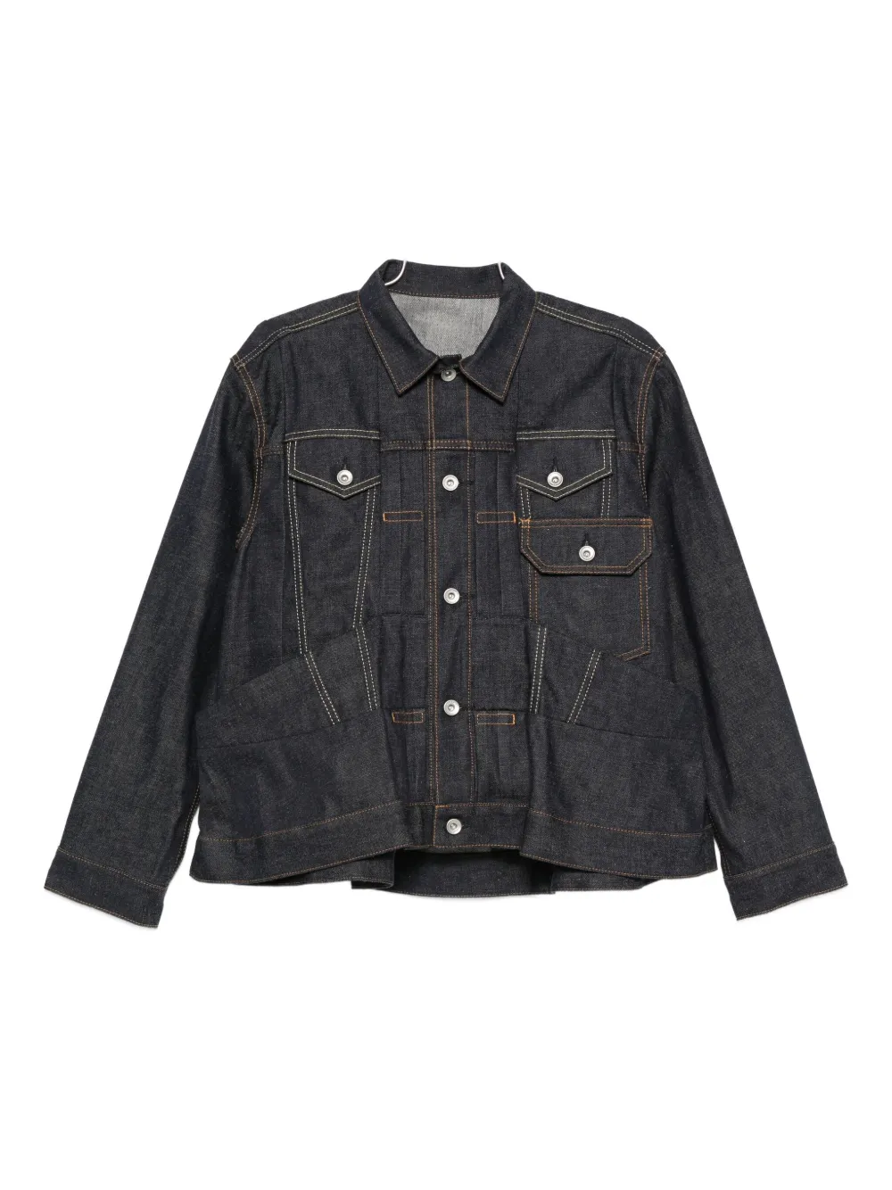 Хлопковая куртка с карманами Sacai, синий
Хлопковая куртка с карманами Sacai, синий