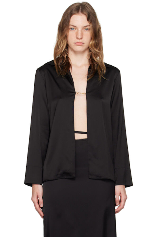 Черная рубашка Le Chouchou 'La chemise Notte' JACQUEMUS
Черная рубашка Le Chouchou 'La chemise Notte' JACQUEMUS
