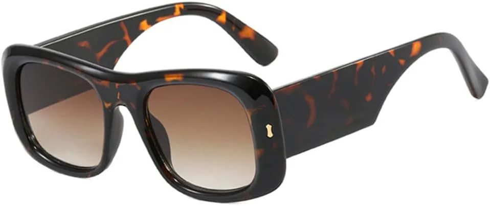 Женские солнцезащитные очки конфетных цветов с заклепками, мужские — с широкими дужками, градиентный дизайн, защита от УФ-излучения UV400 UYPTK, Leopard Tea Gradient
Женские солнцезащитные очки конфетных цветов с заклепками, мужские — с широкими дужками, градиентный дизайн, защита от УФ-излучения UV400 UYPTK, Leopard Tea Gradient