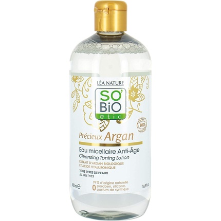 SO'BiO étic Précieux Argan Cosmebio Очищающий тонизирующий лосьон 500 мл
SO'BiO étic Précieux Argan Cosmebio Очищающий тонизирующий лосьон 500 мл