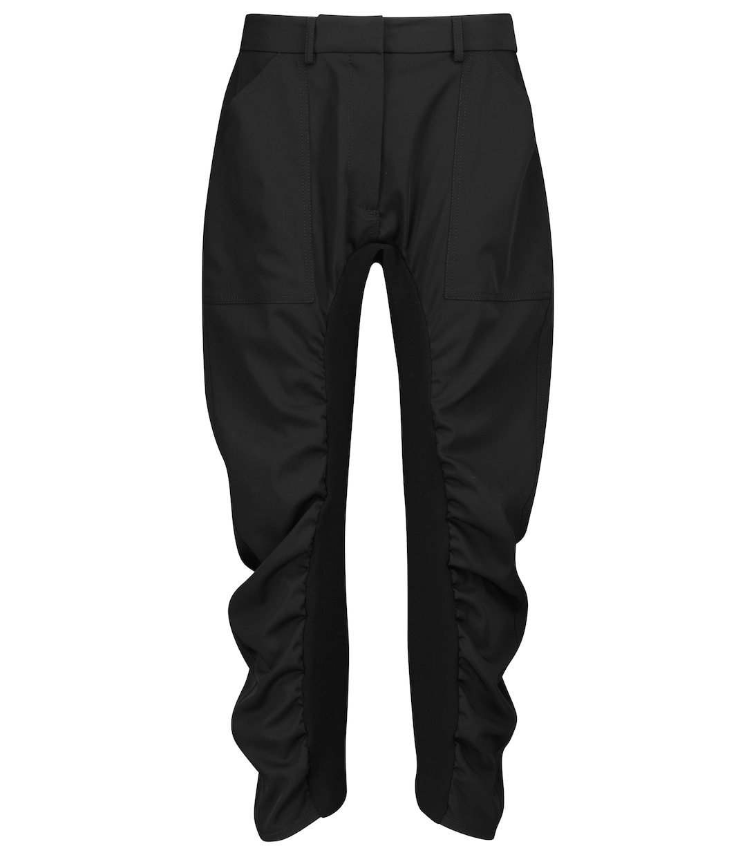 Шерстяные брюки со сборками от Тины Stella McCartney, черный
Шерстяные брюки со сборками от Тины Stella McCartney, черный