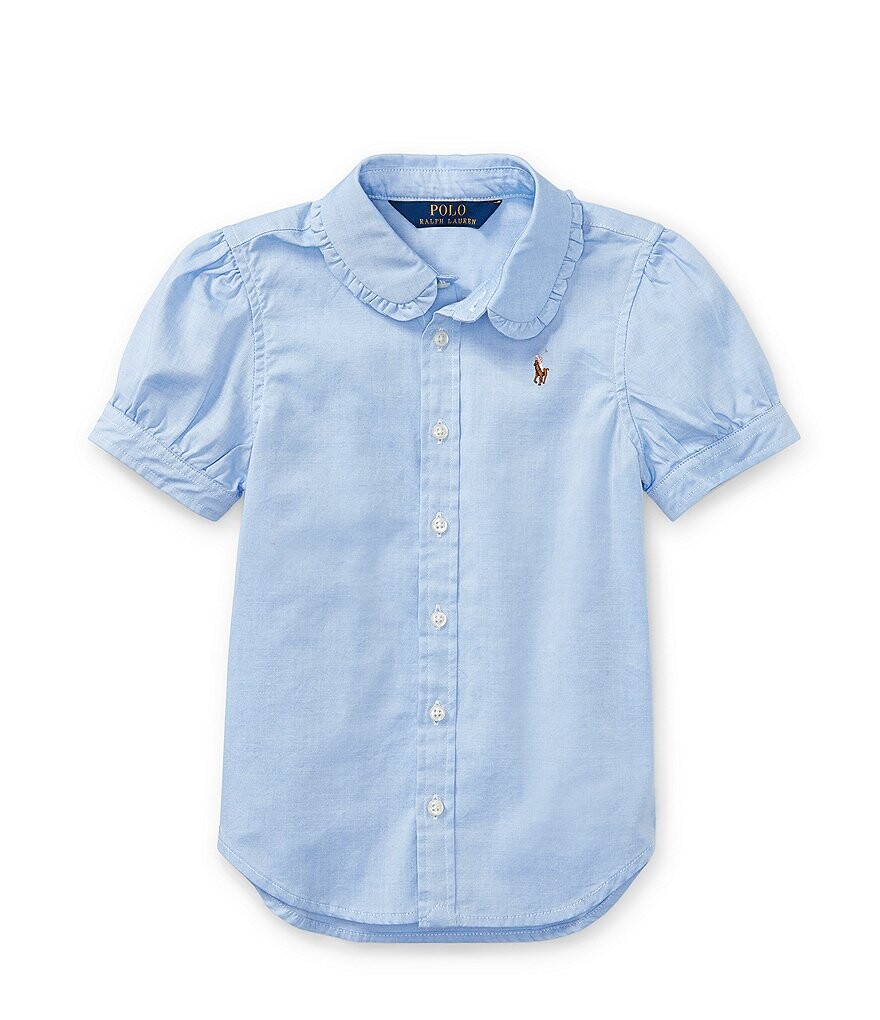 Polo Ralph Lauren Детская одежда Оксфордская рубашка на пуговицах для маленьких девочек 2T-6X, синий
Polo Ralph Lauren Детская одежда Оксфордская рубашка на пуговицах для маленьких девочек 2T-6X, синий