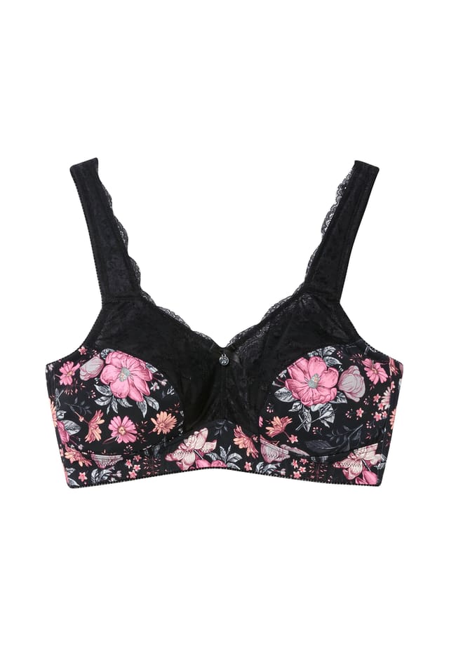 Кружевной бюстгальтер с поддерживающей сетчатой подкладкой Sheego, черный
Кружевной бюстгальтер с поддерживающей сетчатой подкладкой Sheego, черный