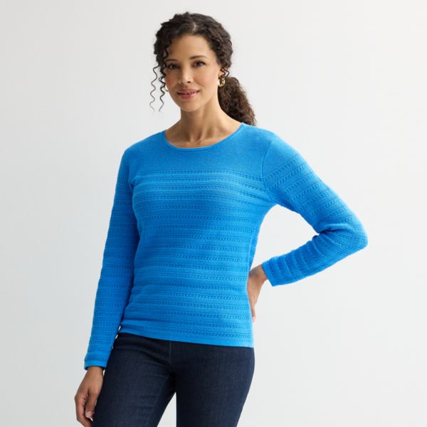 Женский фактурный свитер с круглым вырезом и кокеткой Croft & Barrow, цвет fresh blue
Женский фактурный свитер с круглым вырезом и кокеткой Croft & Barrow, цвет fresh blue