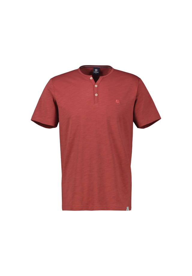 Простая рубашка серафино больших размеров Lerros, красный 
Простая рубашка серафино больших размеров Lerros, красный