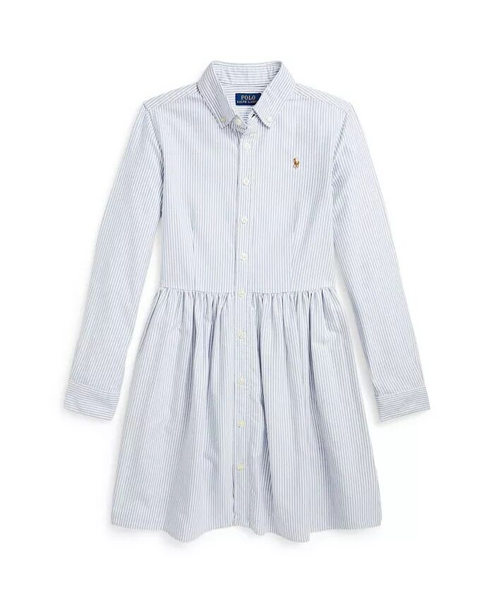 Платье-рубашка из хлопка Оксфорд в полоску для больших девочек Polo Ralph Lauren, мультиколор
Платье-рубашка из хлопка Оксфорд в полоску для больших девочек Polo Ralph Lauren, мультиколор